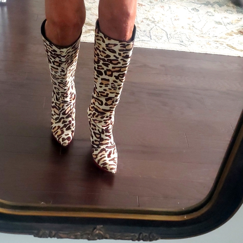 Kenneth Cole wild leopard boots - Picture 2 of 11